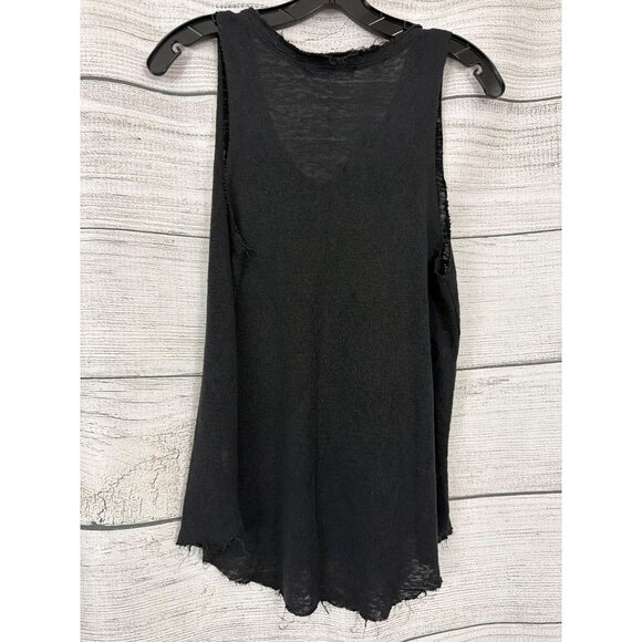 Project Social T Distressed Black Sleeveless Tank Top Size M - Picture 5 of 5